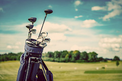 Golf bägi ja tausta